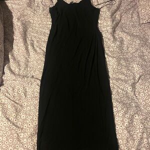 Fashion Nova Fitted Black Maxi Dress
